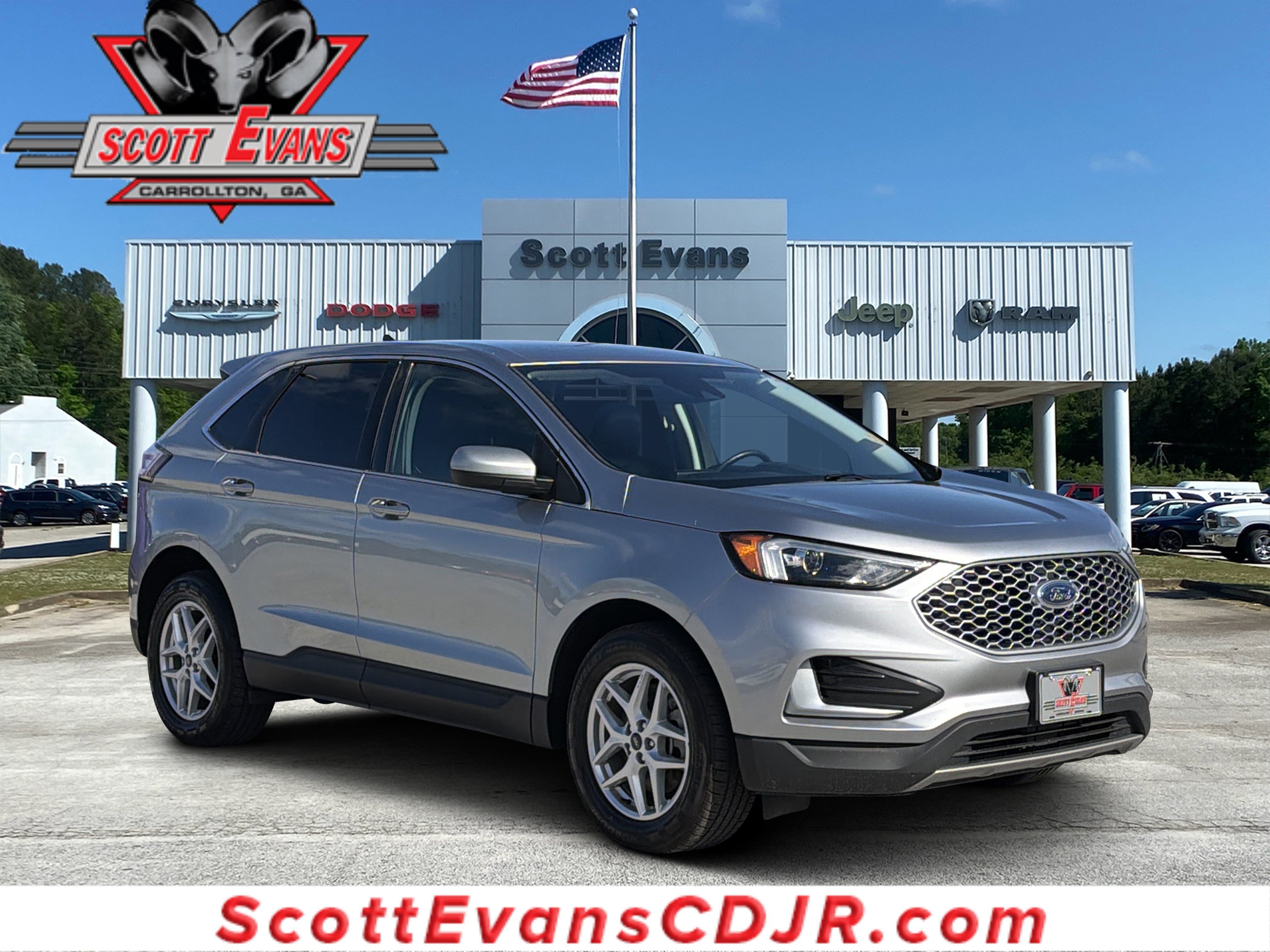 Used 2023 Silver Metallic Ford SEL image 1