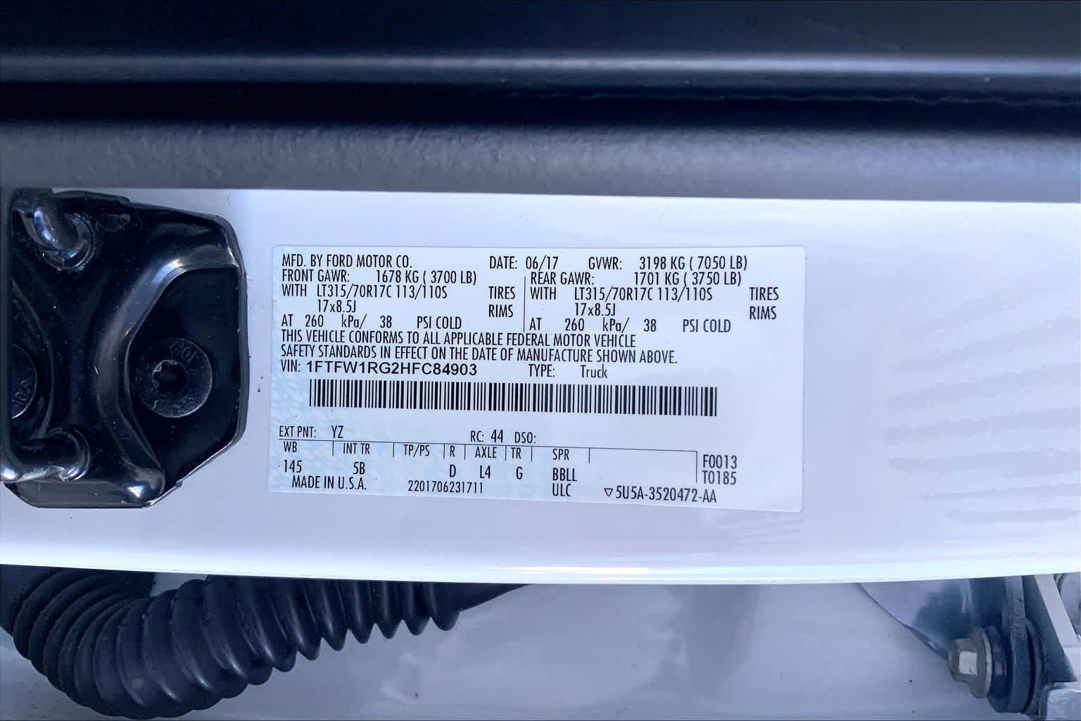 Used 2017 Oxford White Ford Raptor image 32