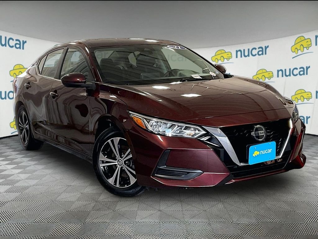 Certified Used 2021 Red Nissan SV image 1