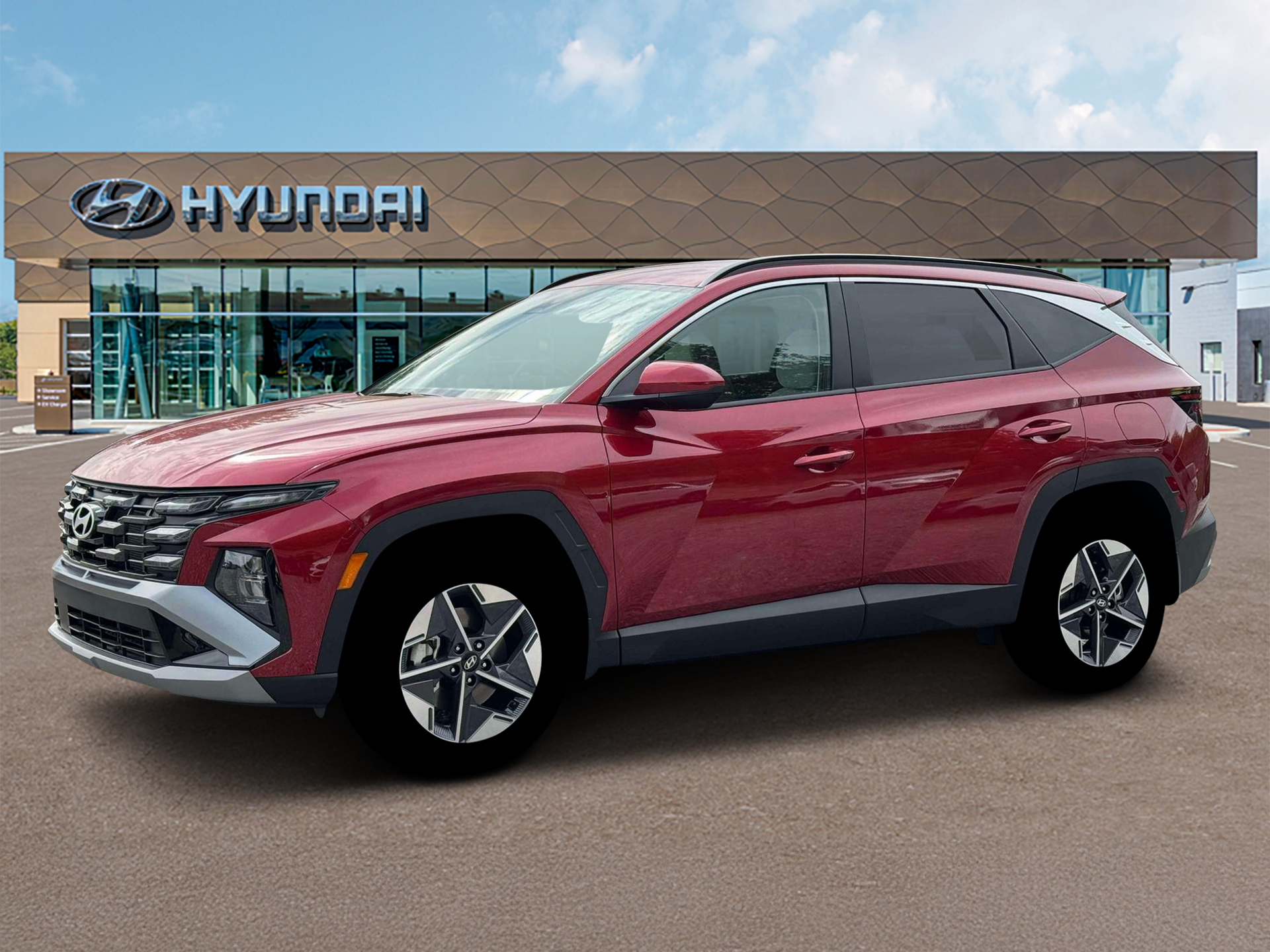 New 2026 Red Hyundai SEL AWD image 2
