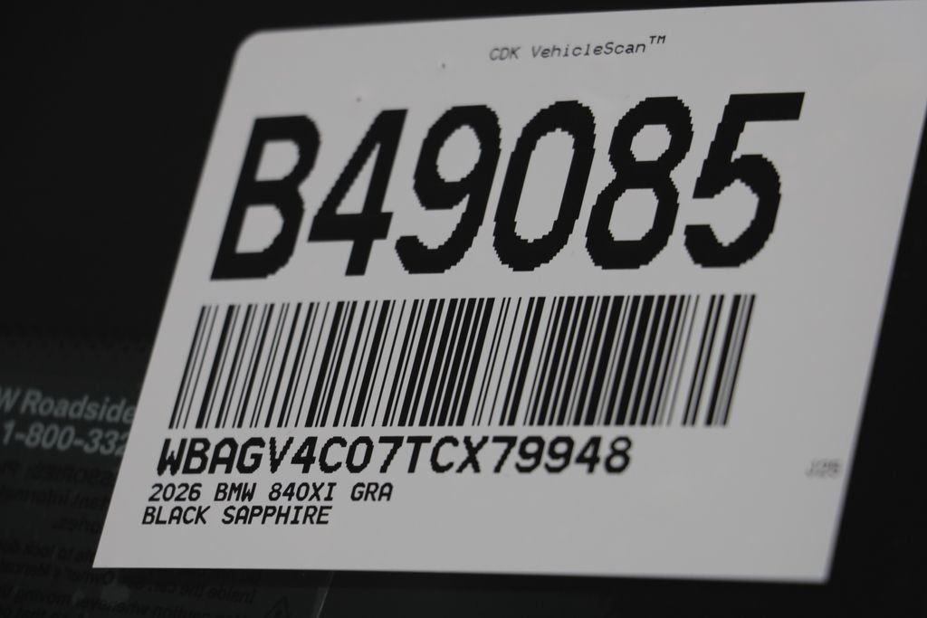 New 2026 Black Sapphire Metallic BMW 840 image 25