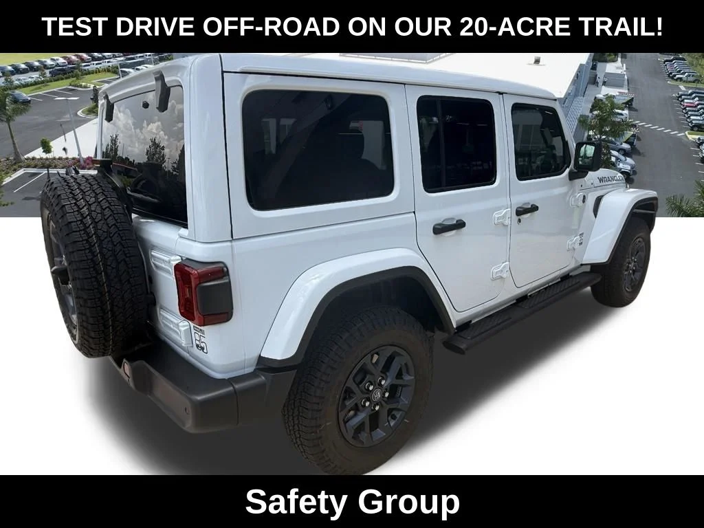 New 2026 Bright White Clear-Coat Exterior Paint Jeep 85th Anniversary Edition image 4