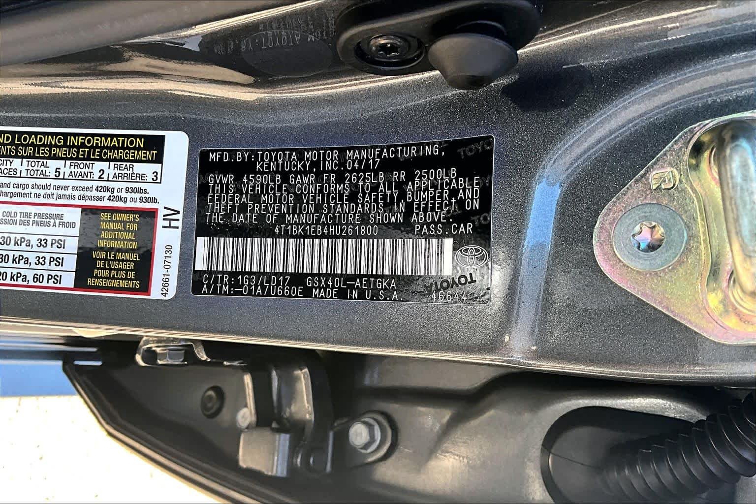 Used 2017 Magnetic Gray Metallic Toyota XLE image 36