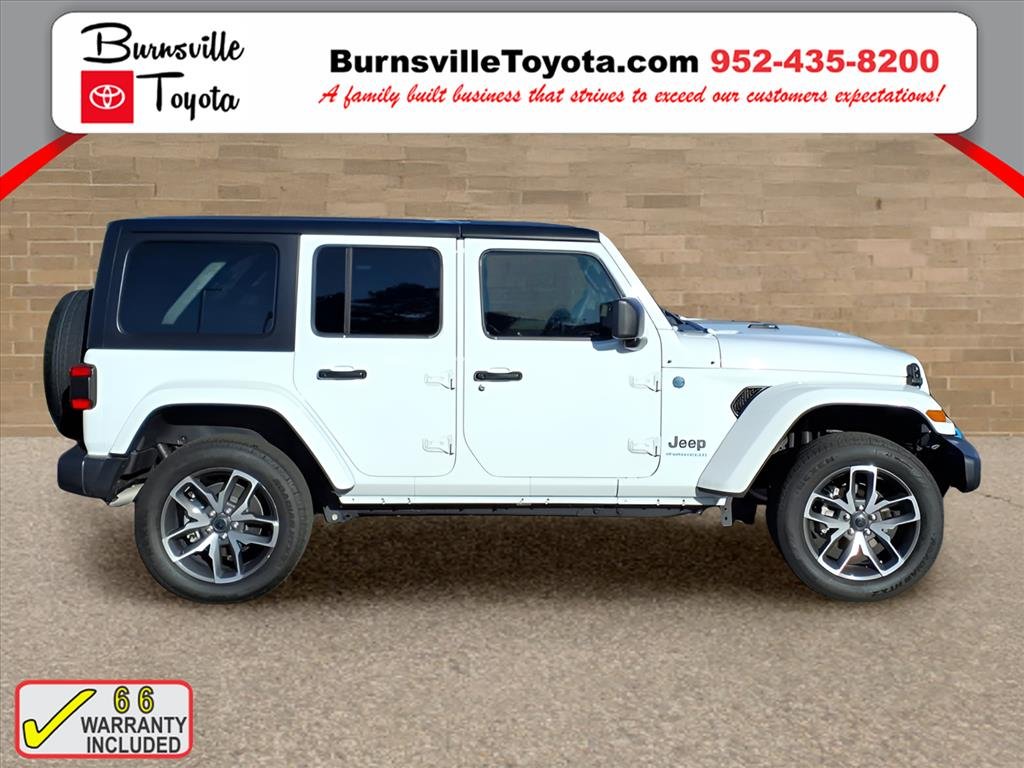 Used 2024 Jeep Wrangler 4xe Sports S 4XE with VIN 1C4RJXN6XRW155496 for sale in Burnsville, Minnesota