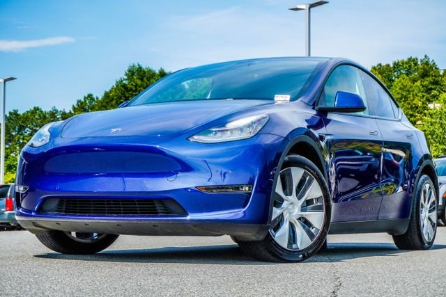 Used 2021 Blue Tesla Long Range image 1