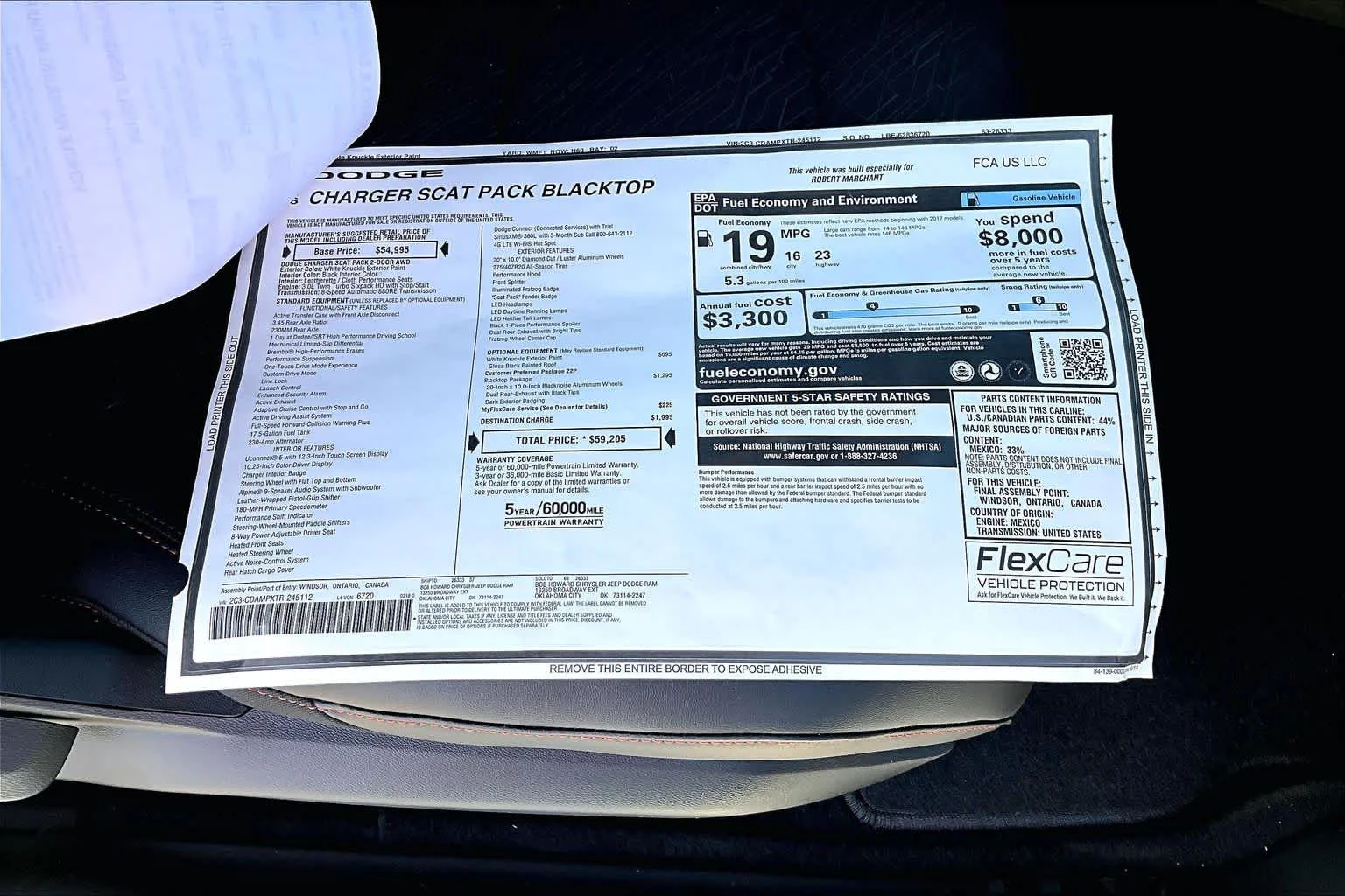 New 2026 White Knuckle Exterior Paint Dodge Scat Pack image 17