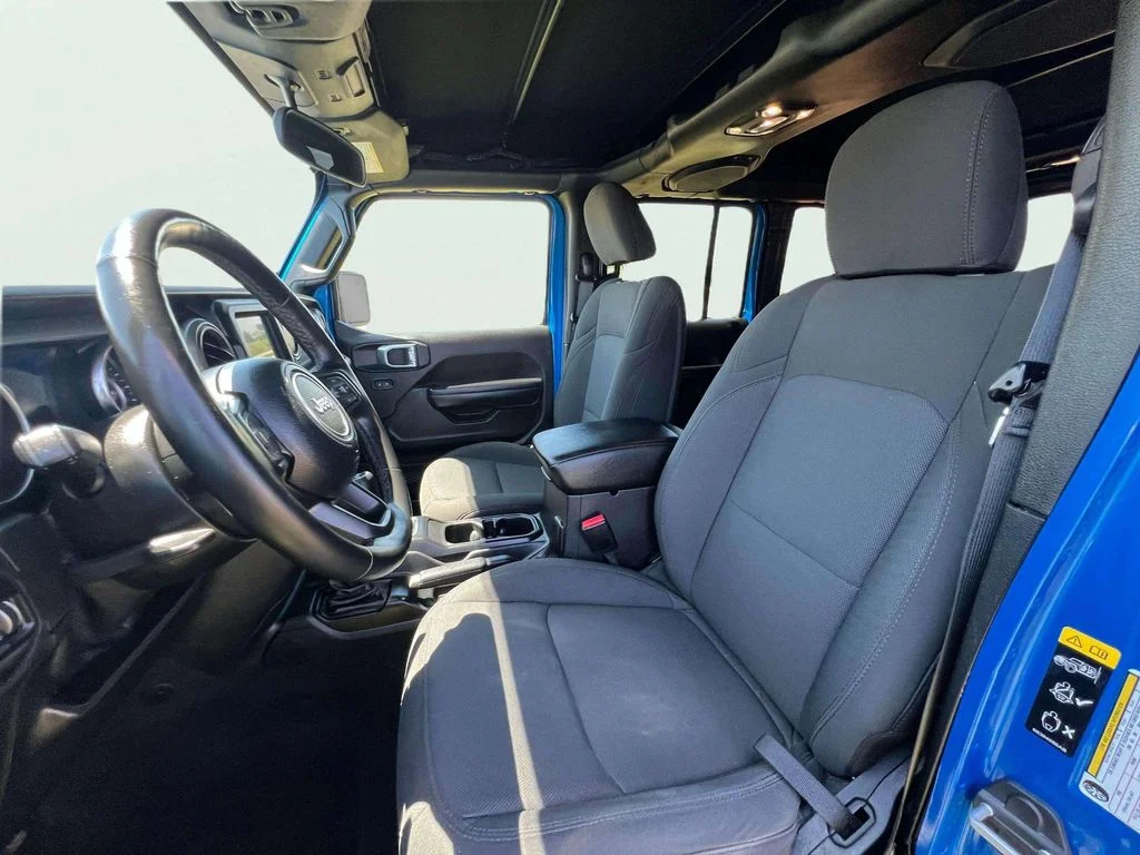 Used 2021 Hydro Blue Pearl Coat Jeep Unlimited Willys image 17