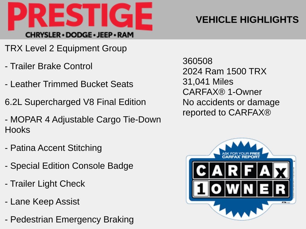 Used 2024 Red Ram TRX image 10