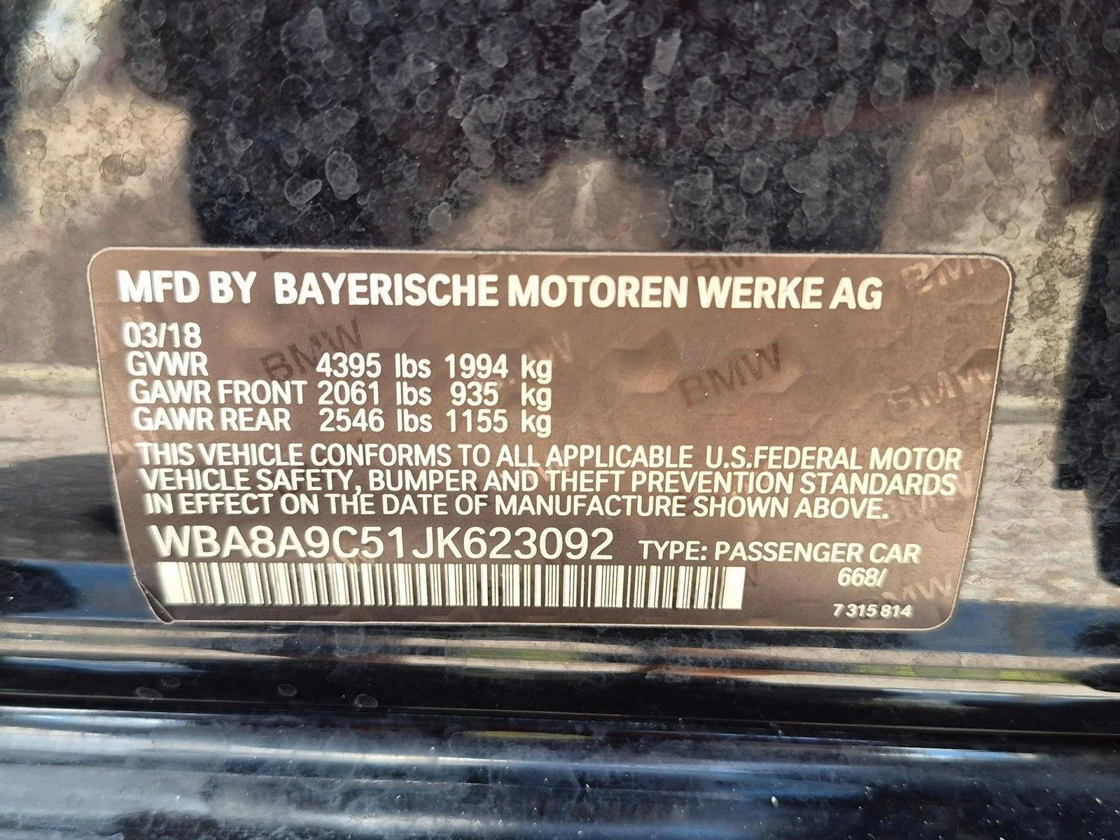 Used 2018 Jet Black BMW 320i image 16