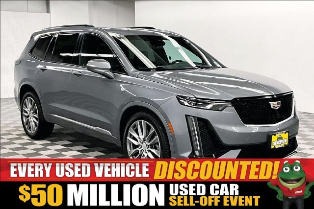 Used 2021 Satin Steel Metallic Cadillac Sport image 1