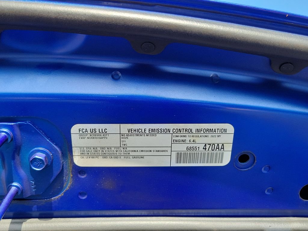 Certified Used 2022 Blue Dodge R/T Scat Pack Widebody image 32