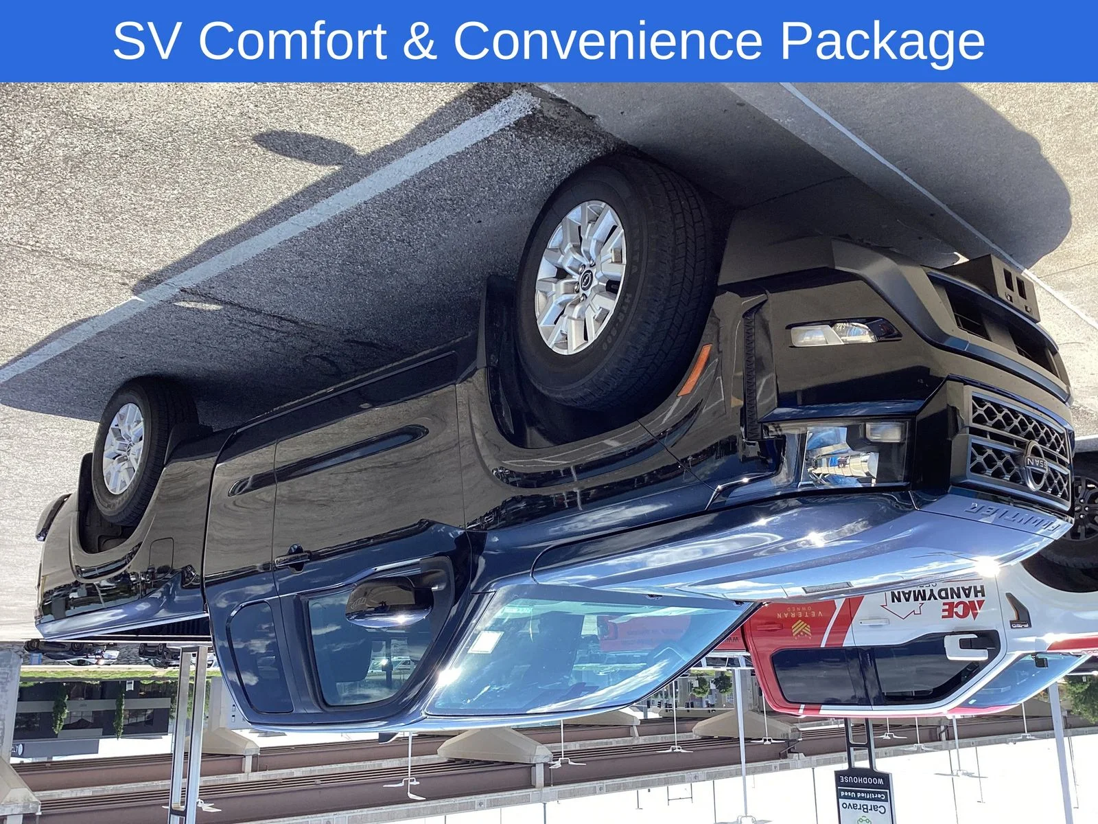 Certified Used 2022 Black Nissan SV image 1