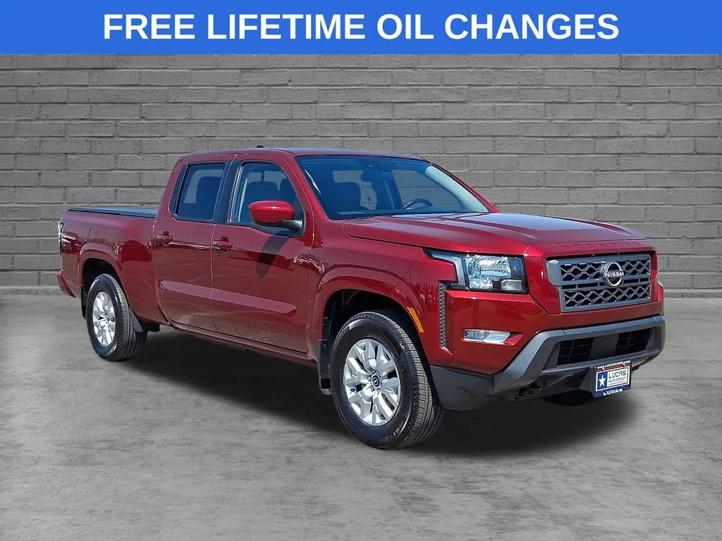 Used 2023 Red Nissan Crew Cab Long Bed SV 4x4 image 1