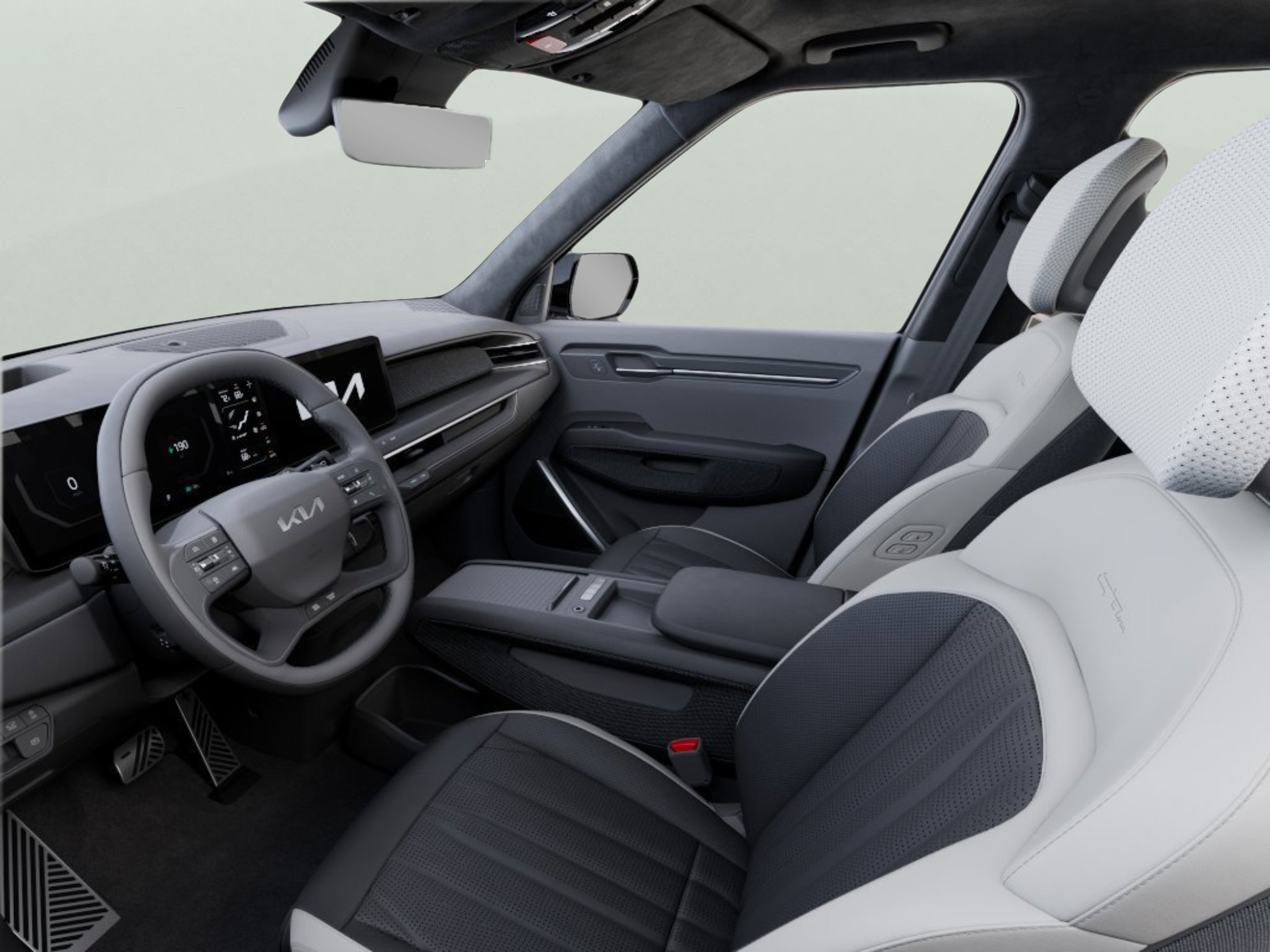 New 2026 Glacial White Pearl/Ebony Black Roof Kia GT-Line image 12