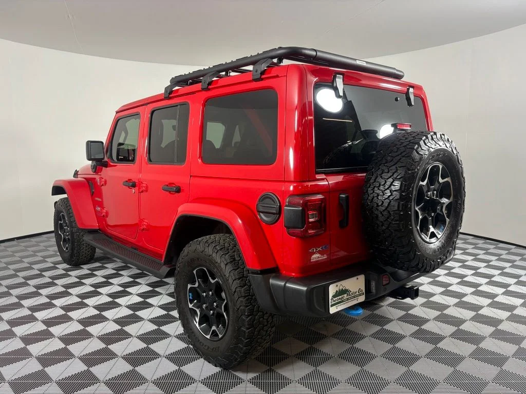 Used 2022 Red Jeep Unlimited Sahara 4xe image 12