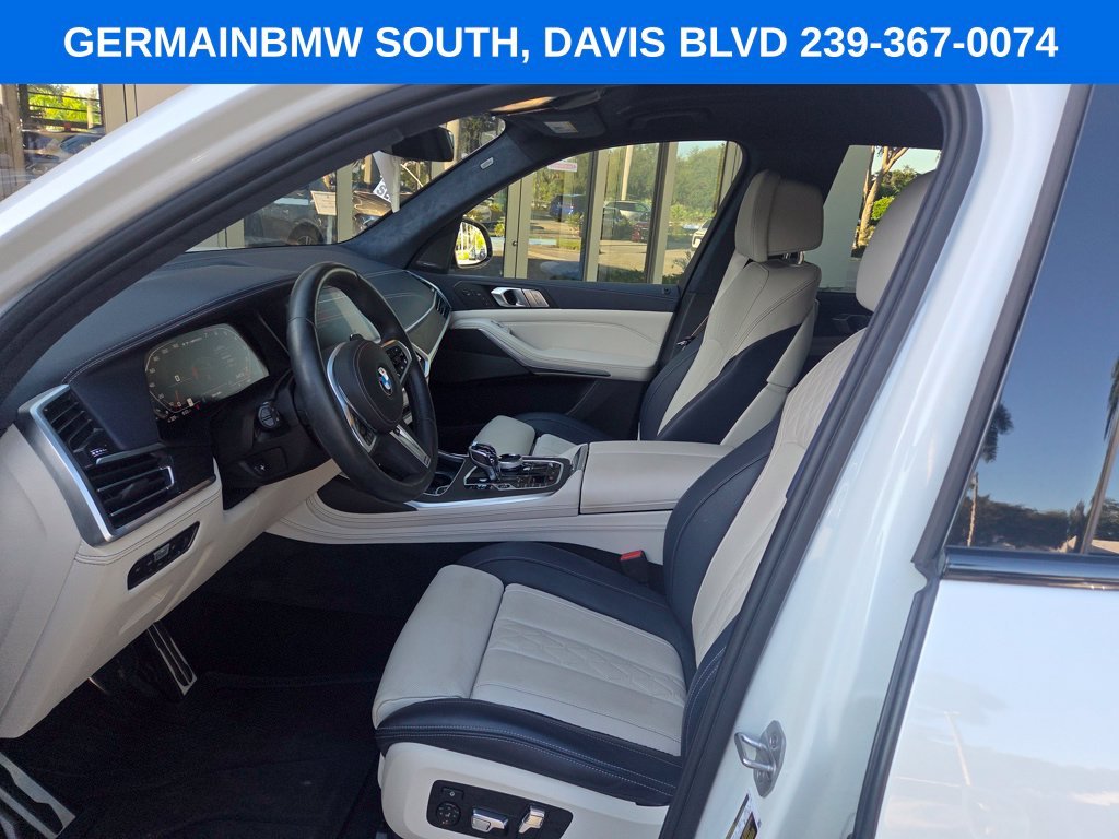 Used 2022 White Metallic BMW M50i image 41