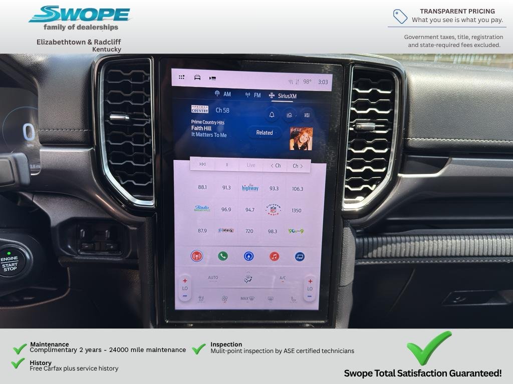 Used 2024 OXFORD WHITE Ford LARIAT image 24