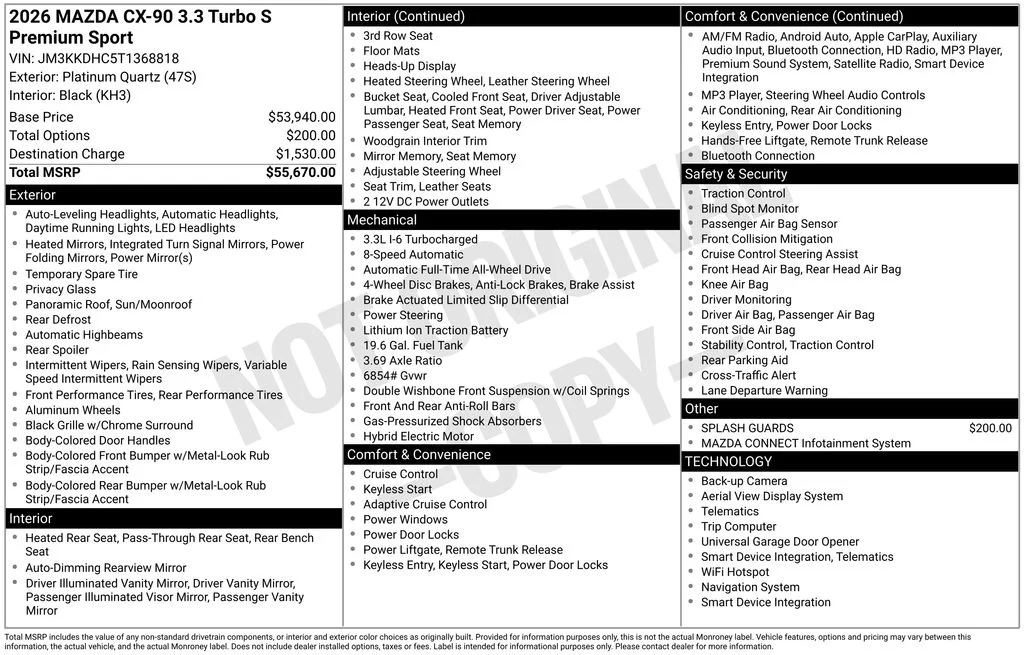 New 2026 Platinum Quartz Metallic Mazda 3.3 Turbo S Premium image 6