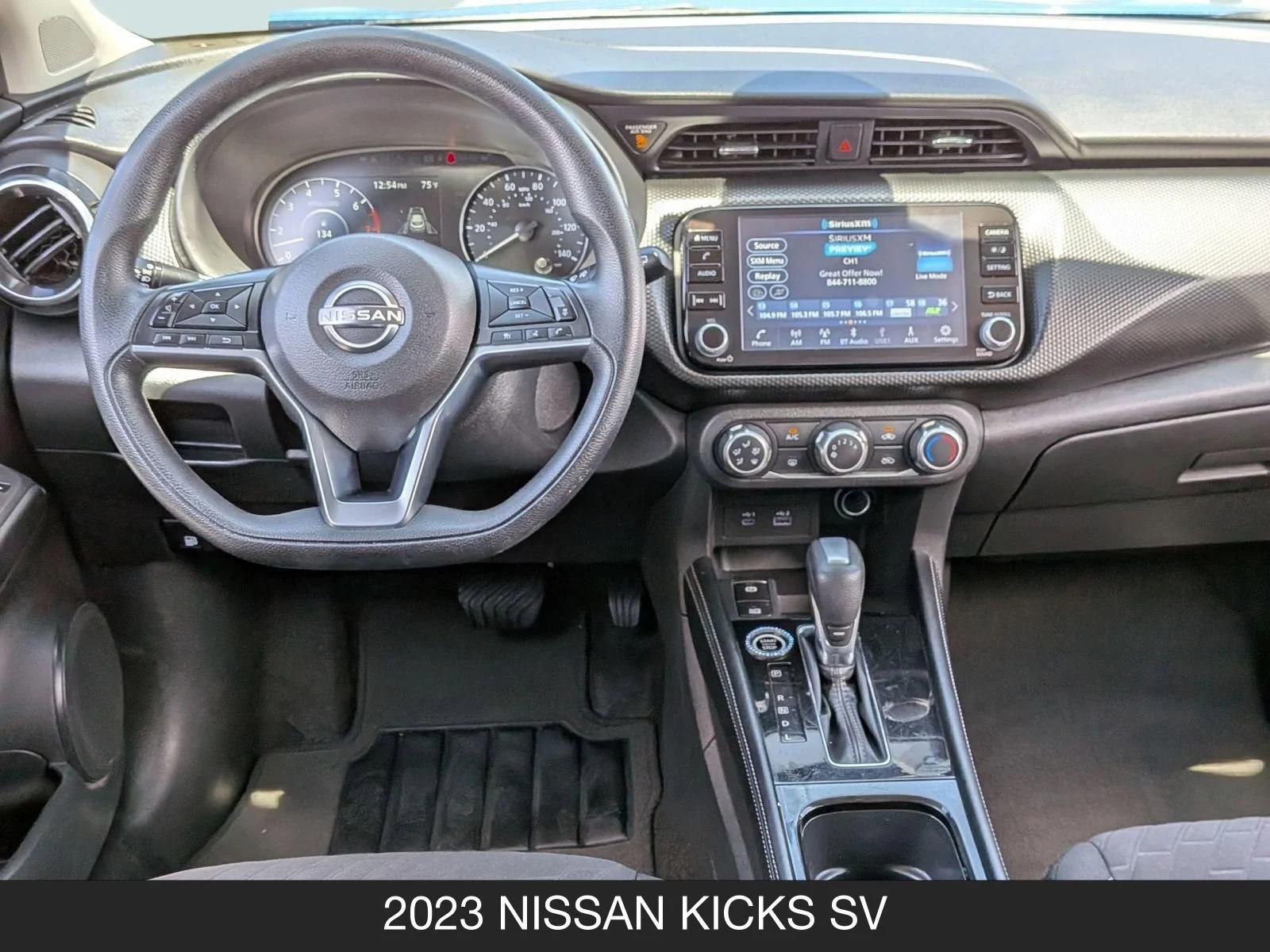 Used 2023 Electric Blue Metallic/Super Black Nissan SV image 13