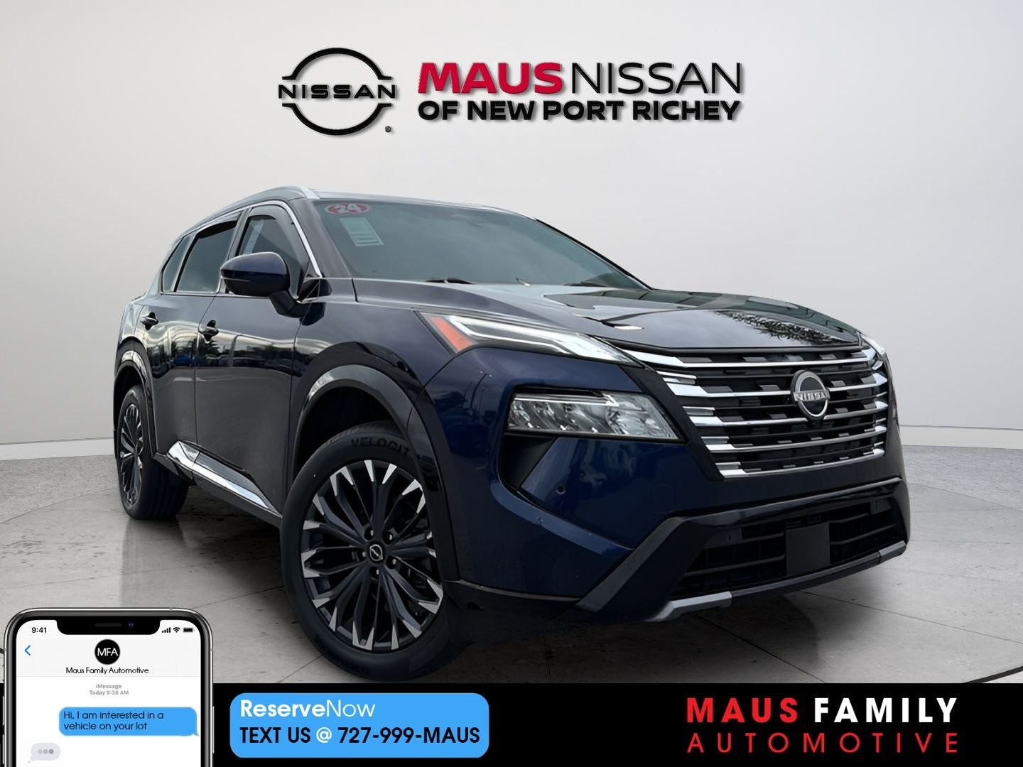 Used 2024 Blue Nissan Platinum image 1