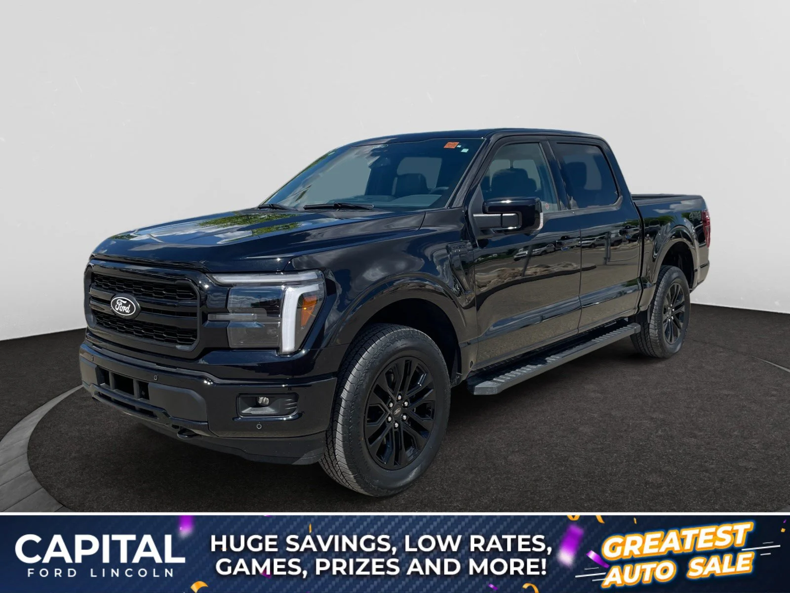 New 2026 Agate Black Metallic Ford Lariat image 1