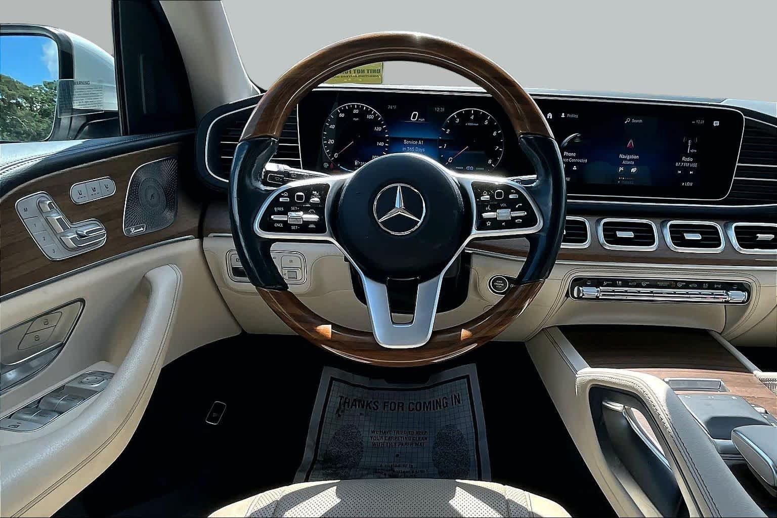 Used 2021 designo Diamond White Bright Mercedes-Benz GLS 450 image 6