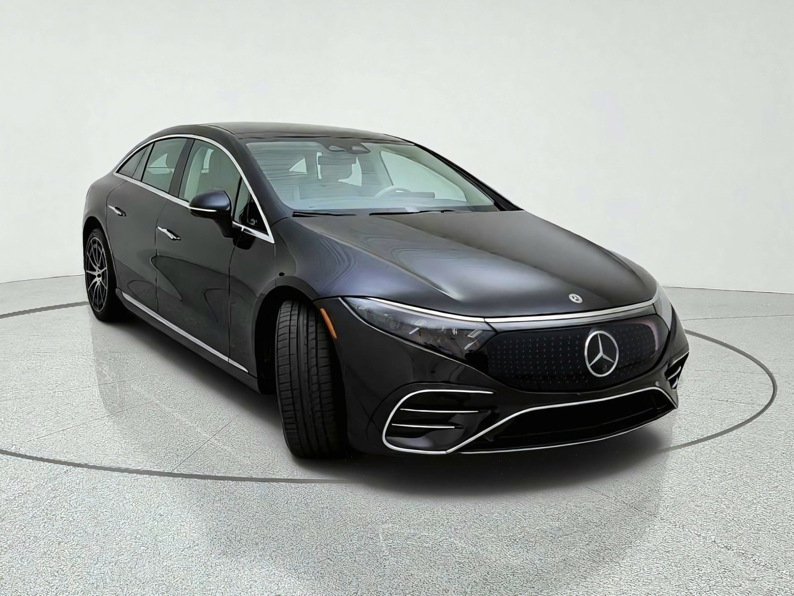 Certified Used 2023 Obsidian Black Metallic Mercedes-Benz EQS 450+ image 4