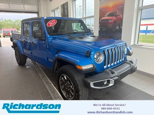 Used 2022 Blue Jeep Overland image 1
