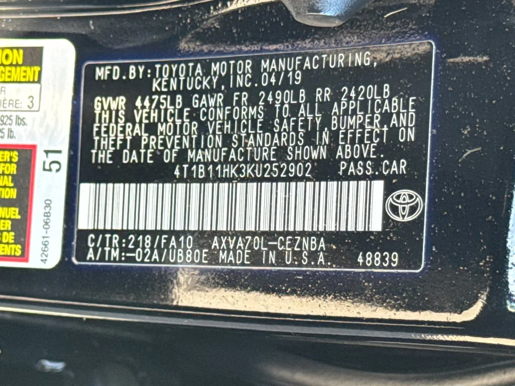 Used 2019 Black Toyota LE image 44