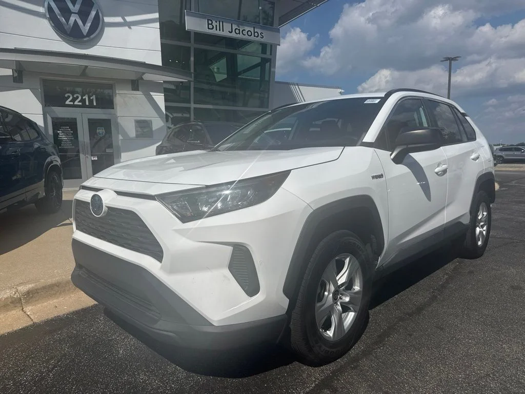 Used 2021 Super White Toyota LE image 2