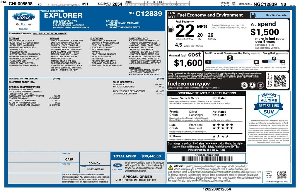Used 2022 Silver Ford Base image 3