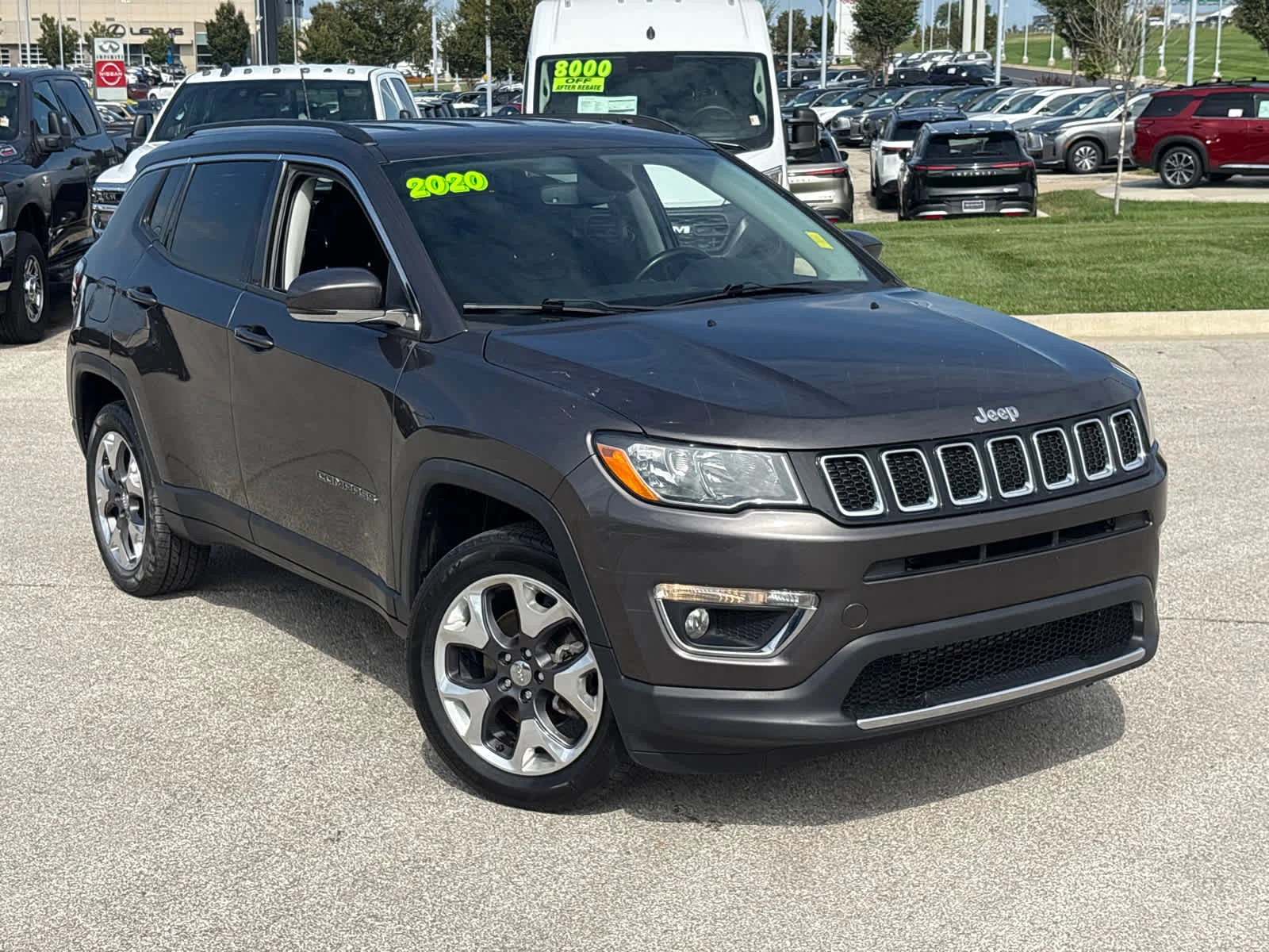 Used 2020 Jeep Compass Limited with VIN 3C4NJDCB0LT221287 for sale in Kansas City
