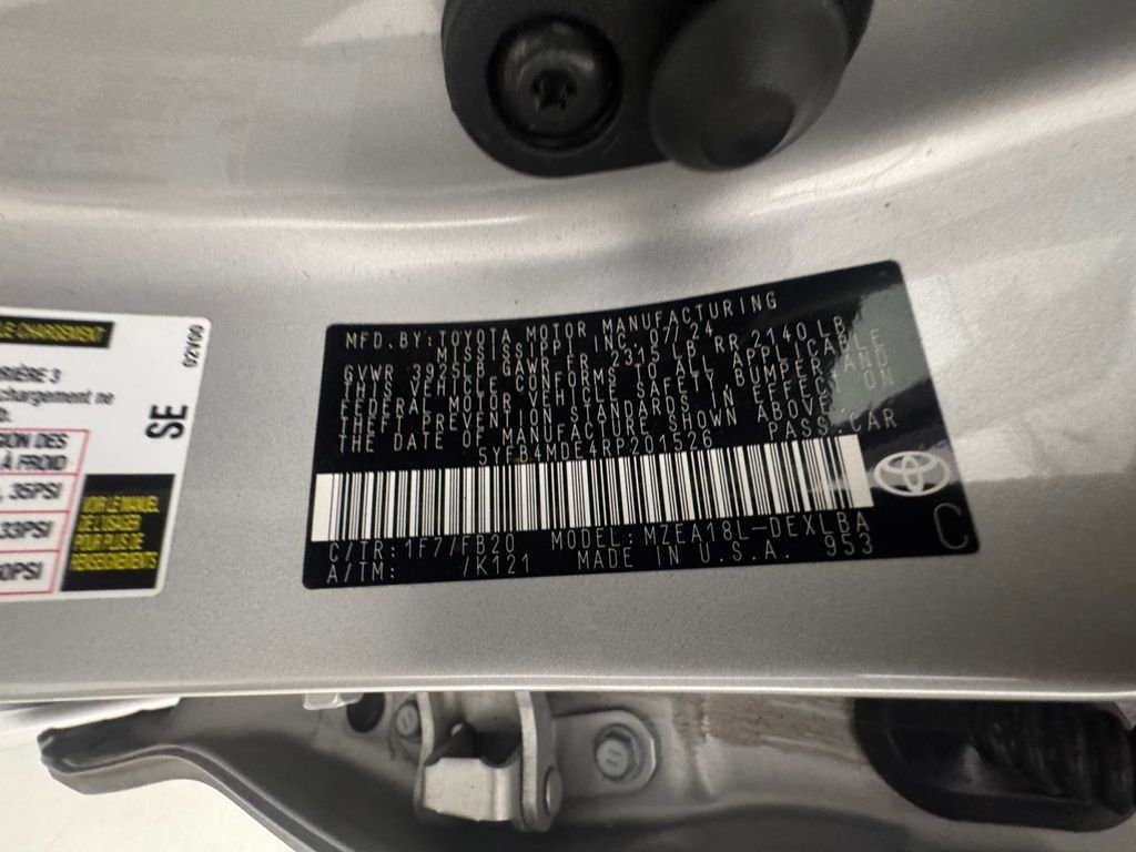 Used 2024 Silver Toyota LE image 20