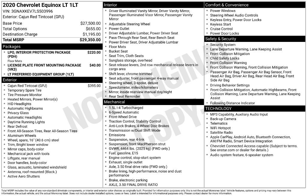 Used 2020 Red Chevrolet LT image 21