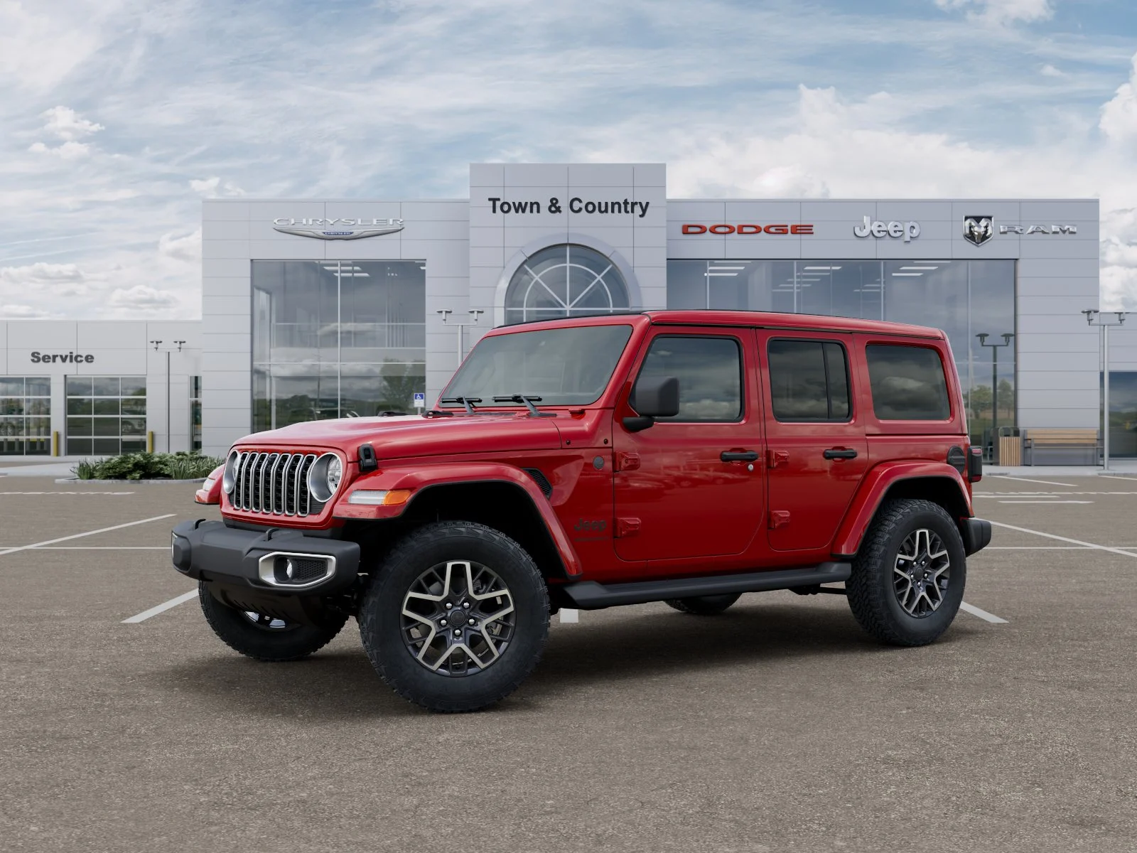New 2026 Firecracker Red Clear-Coat Exterior Paint Jeep Sahara image 28