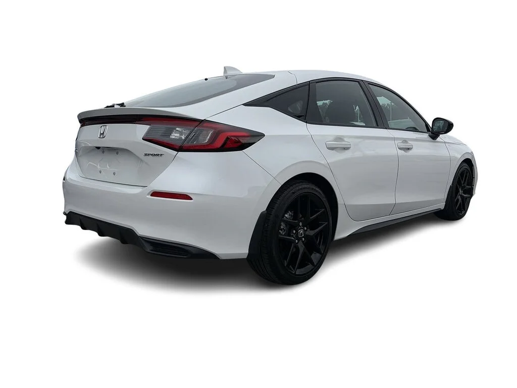 Used 2025 Platinum White Pearl Honda Sport CVT Hatchback Certified Pre-Owned   Clean Ti image 14
