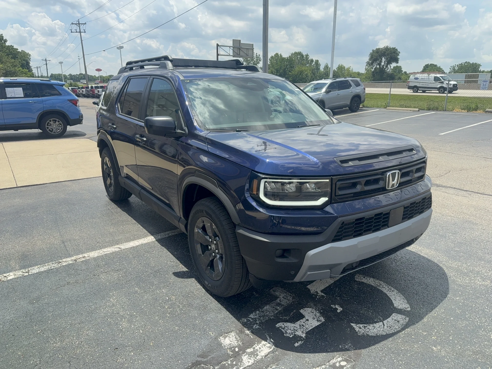 New 2026 Obsidian Blue Pearl Honda RTL Towing image 3