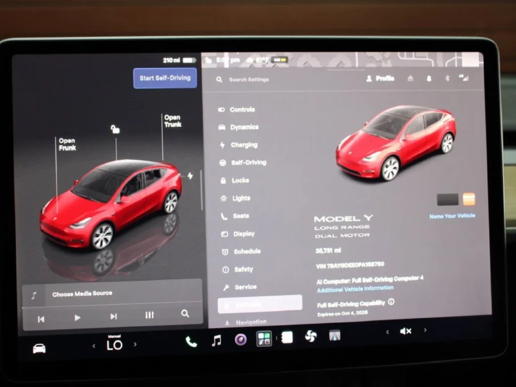 Used 2023 Red Multi-Coat Tesla Long Range image 22