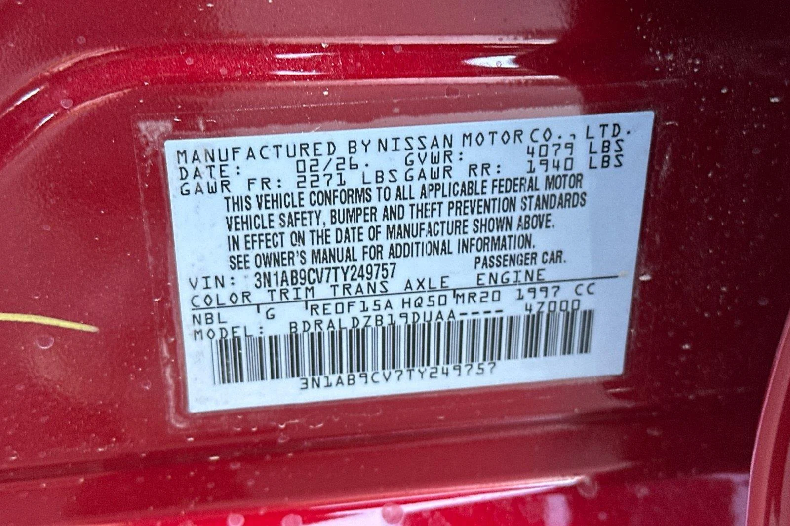 New 2026 Scarlet Ember Tintcoat Nissan SV image 26