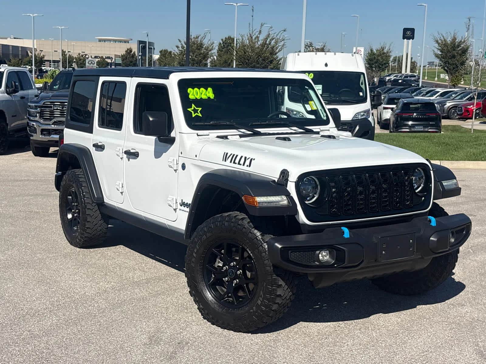 Used 2024 Jeep Wrangler 4xe Willys 4XE with VIN 1C4RJXN69RW294292 for sale in Kansas City
