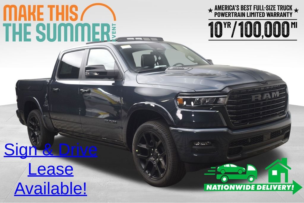 New 2026 Forged Blue Metallic Exterior Paint RAM Laramie image 1