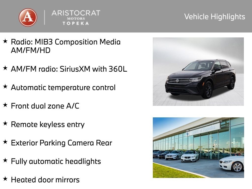 Used 2022 Volkswagen Tiguan SE with VIN 3VV2B7AXXNM157306 for sale in Kansas City