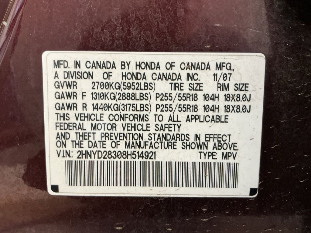 Used 2008 Red Acura Technology image 25