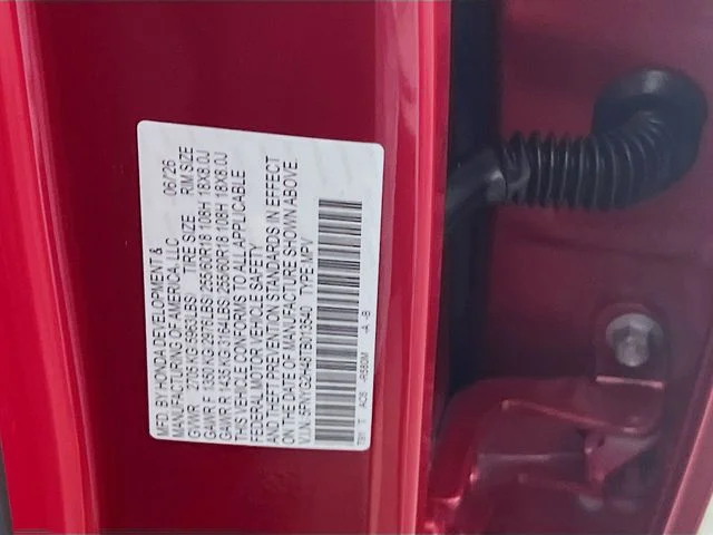 New 2026 Radiant Red Metallic II Honda EX-L image 17