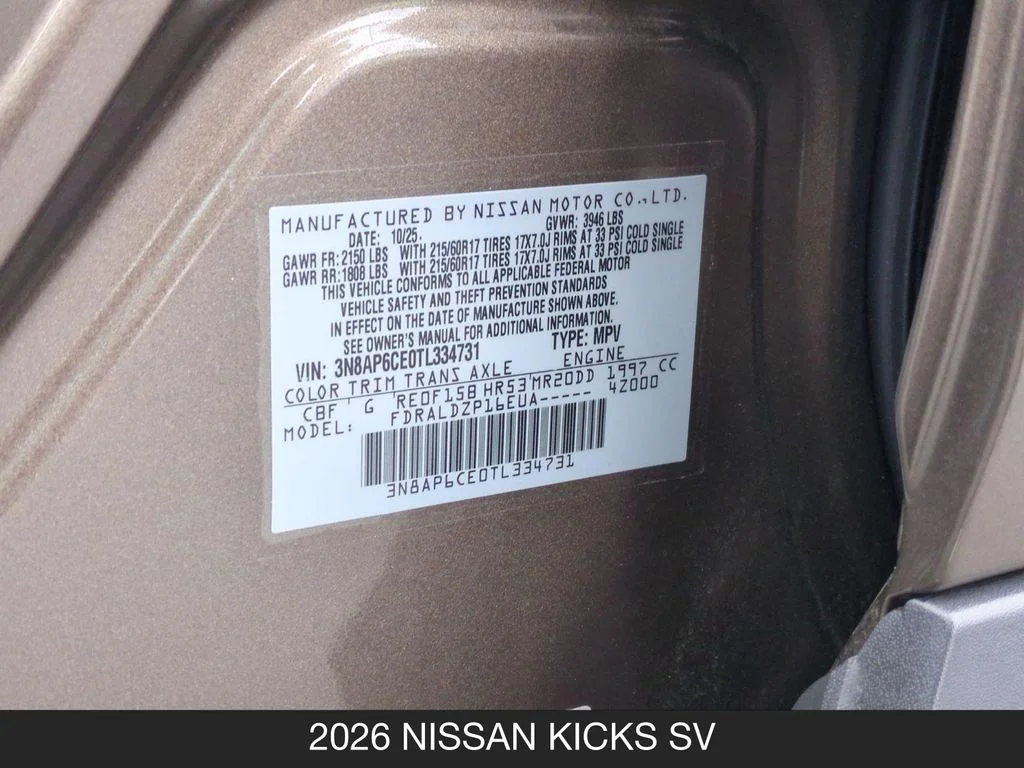 Used 2026 Brown Nissan SV image 24