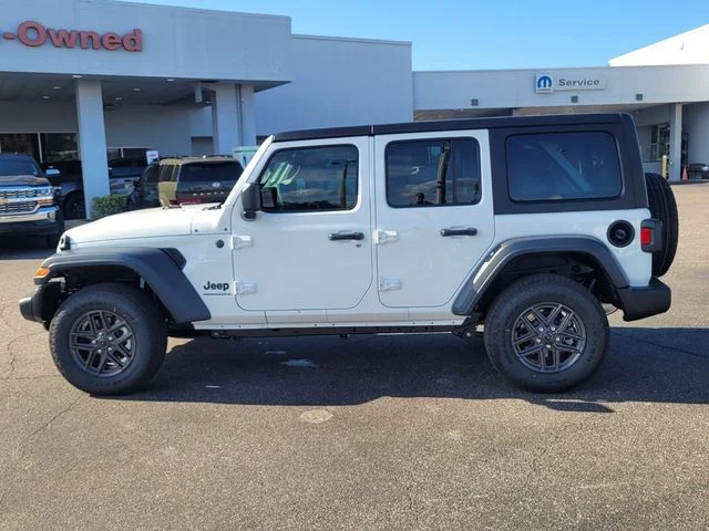 New 2026 Bright White Clear-Coat Exterior Paint Jeep Sport S image 4