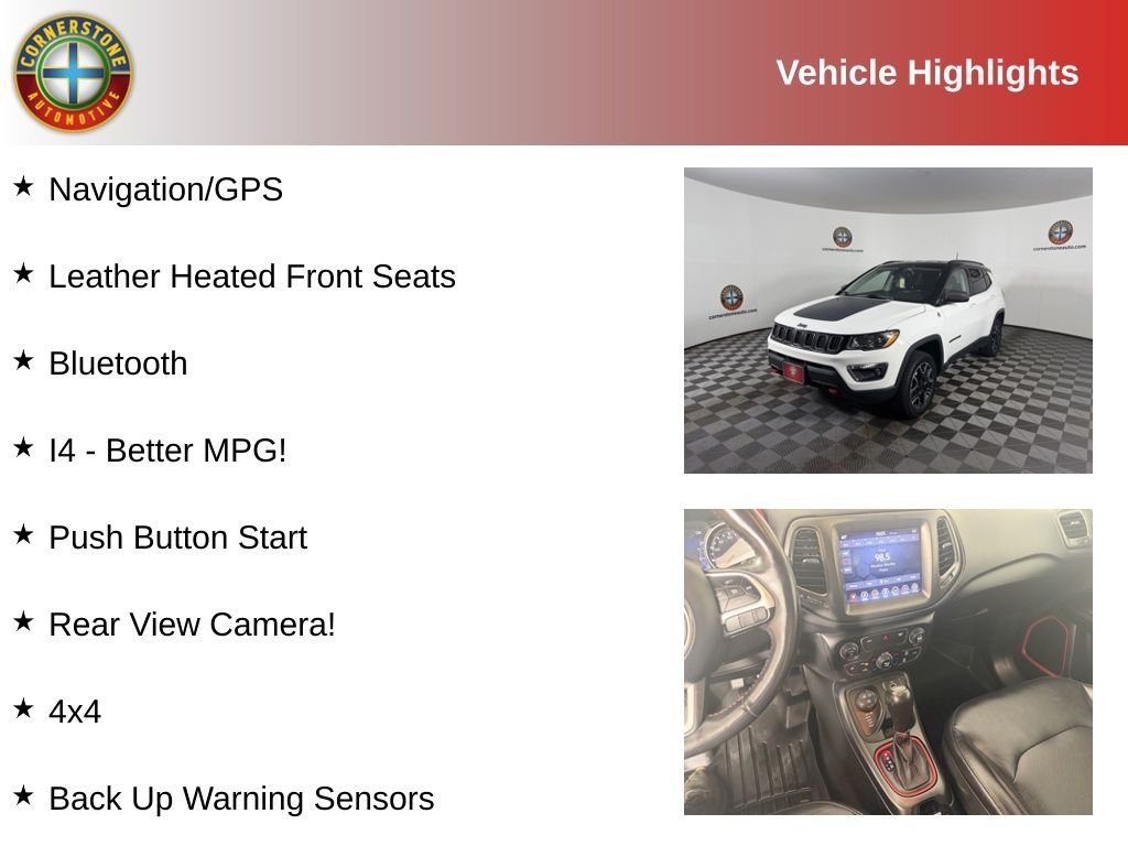 Used 2018 White Jeep Trailhawk image 2