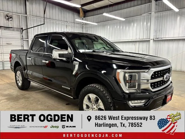 Used 2022 Black Ford Platinum image 1