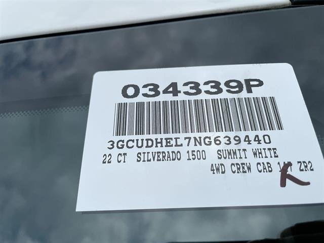 Certified Used 2022 Summit White Chevrolet ZR2 image 34