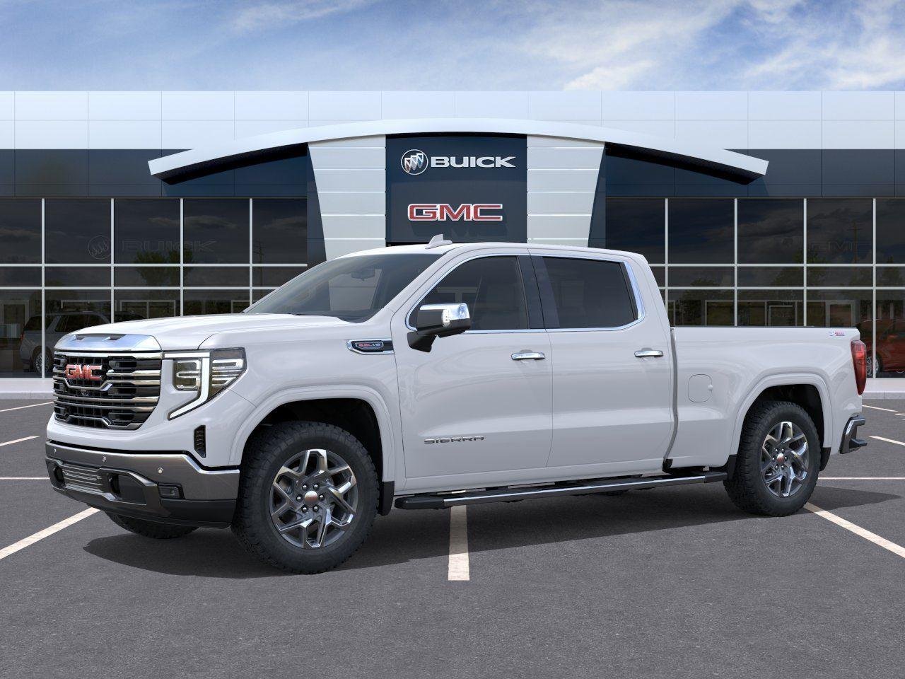 New 2026 Glacier White Tricoat GMC SLT image 2